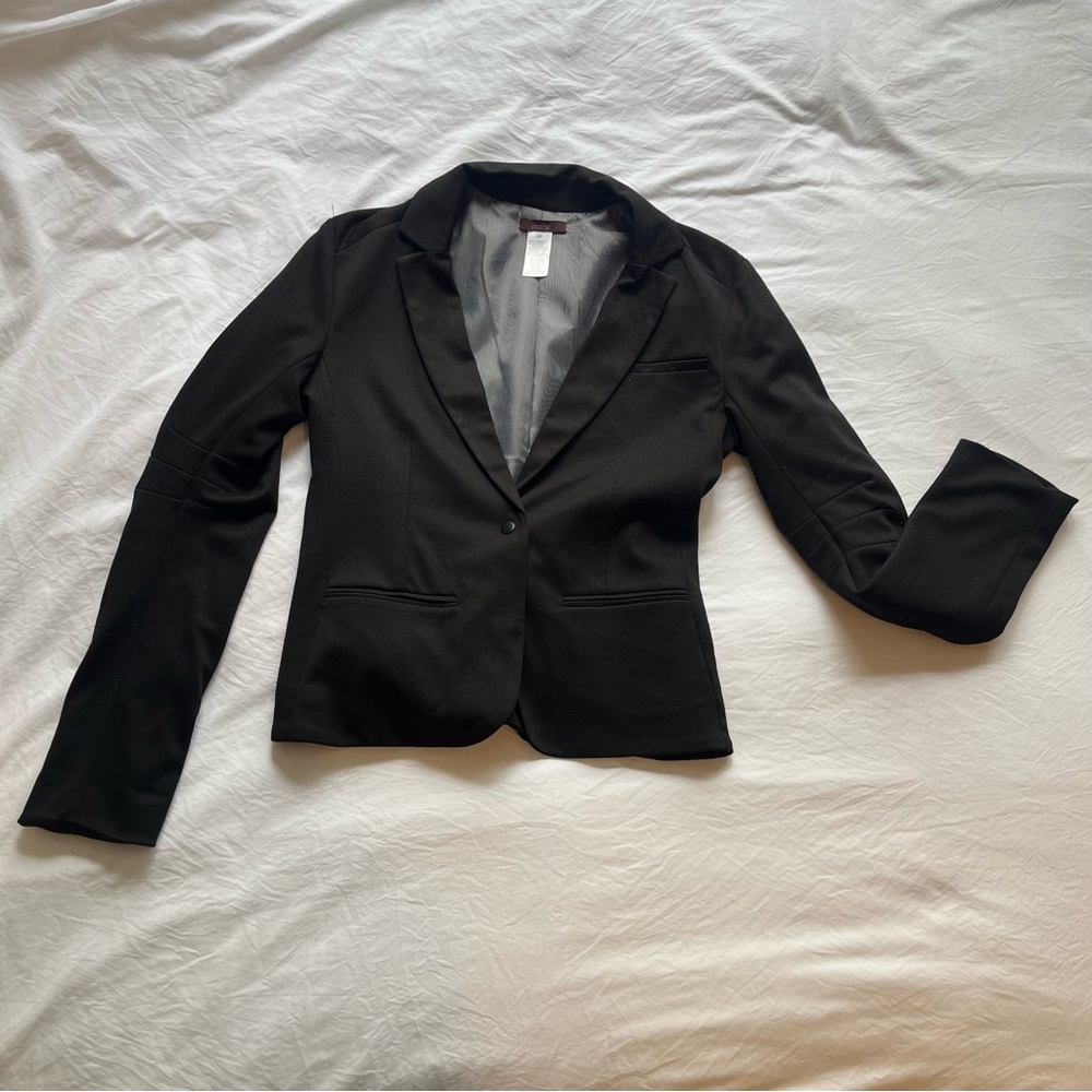 mark. | Black Single-Button Tailored Blazer Jacket